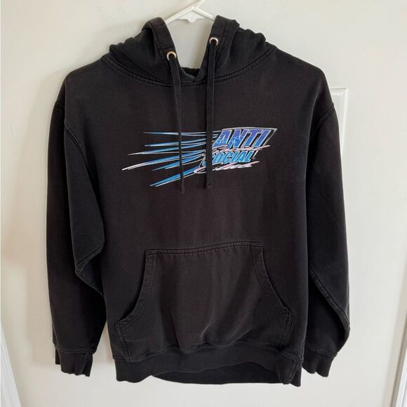 Anti Social Social Club Motor Sport Hoodie Small - Picture 1 of 8